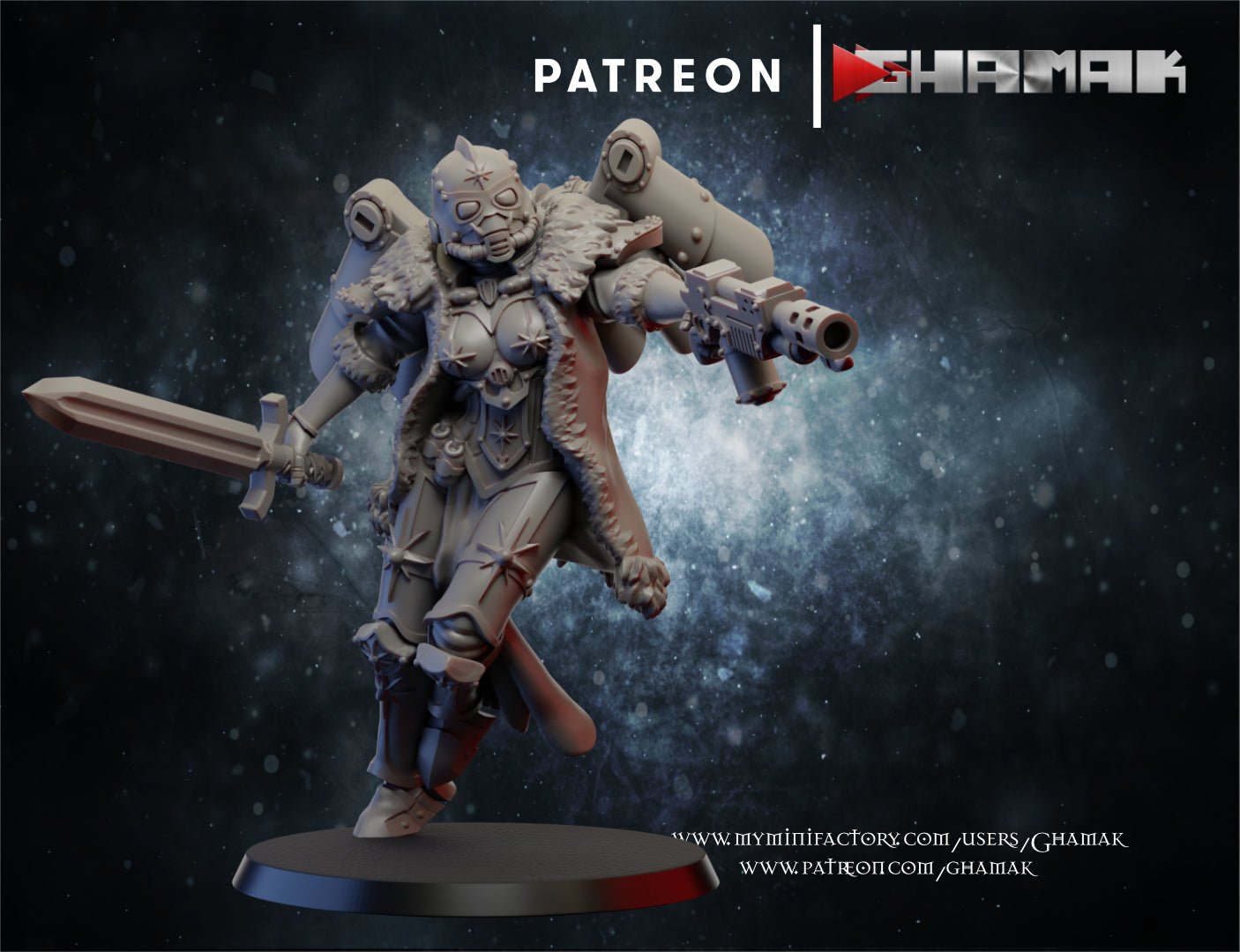 Red sister screamers, Resin miniatures 11:56 (28mm / 32mm) scale - Ravenous Miniatures