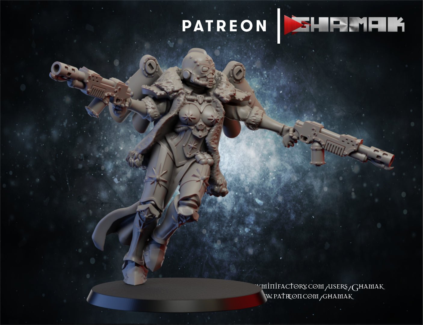 Red sister screamers, Resin miniatures 11:56 (28mm / 32mm) scale - Ravenous Miniatures