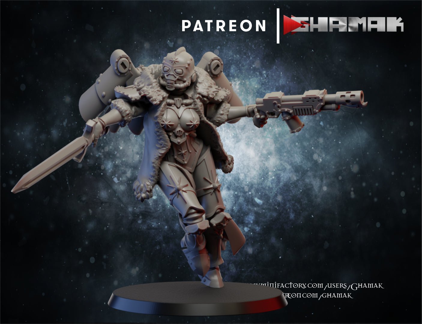 Red sister screamers, Resin miniatures 11:56 (28mm / 32mm) scale - Ravenous Miniatures