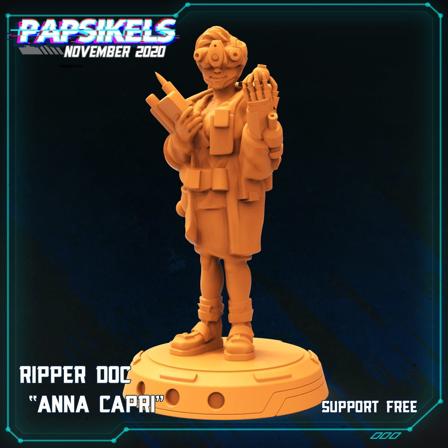 Ripper Doc, 3d Printed Resin Miniatures - Ravenous Miniatures