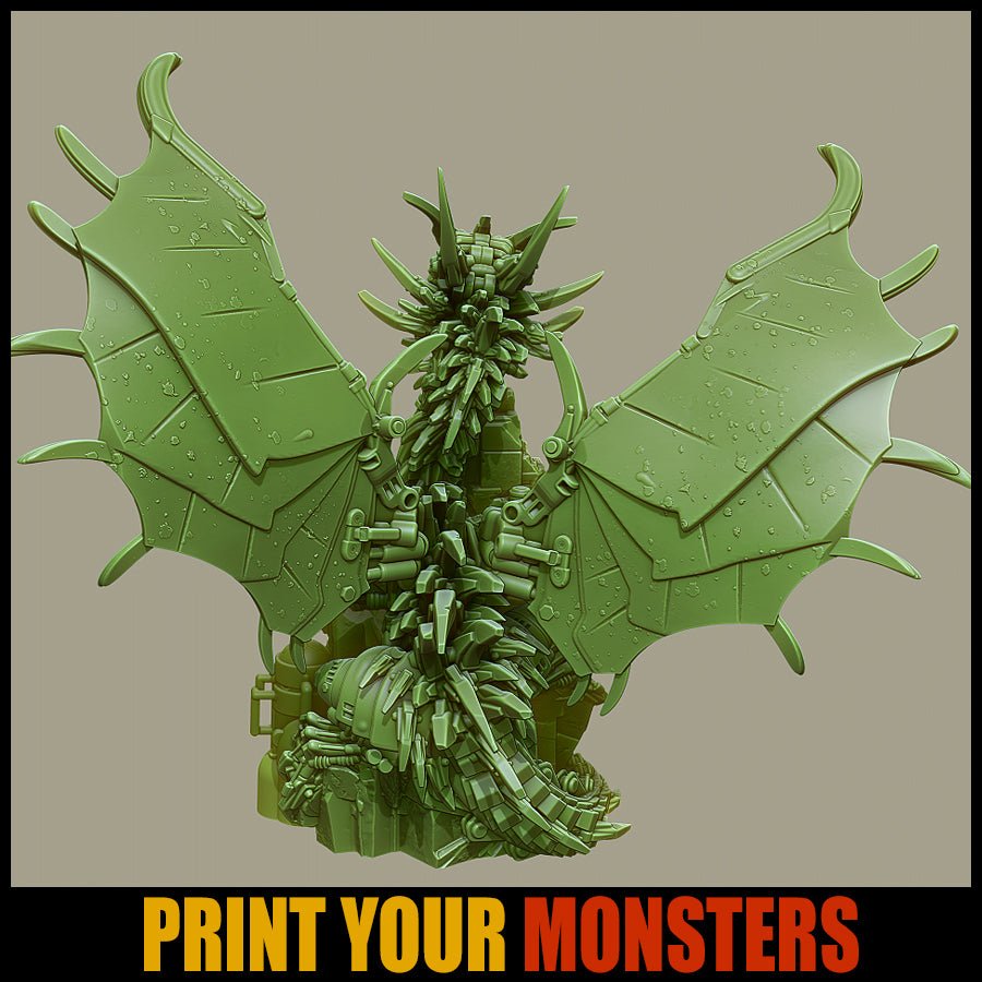 Robot Dragon (110mm) - Ravenous Miniatures
