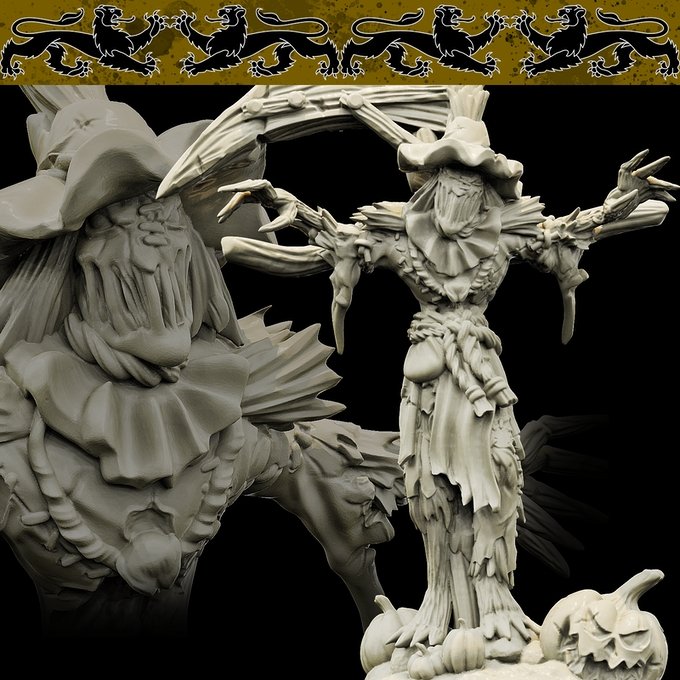 Scarecrow, Resin miniatures 11:56 (28mm / 34mm) scale - Ravenous Miniatures