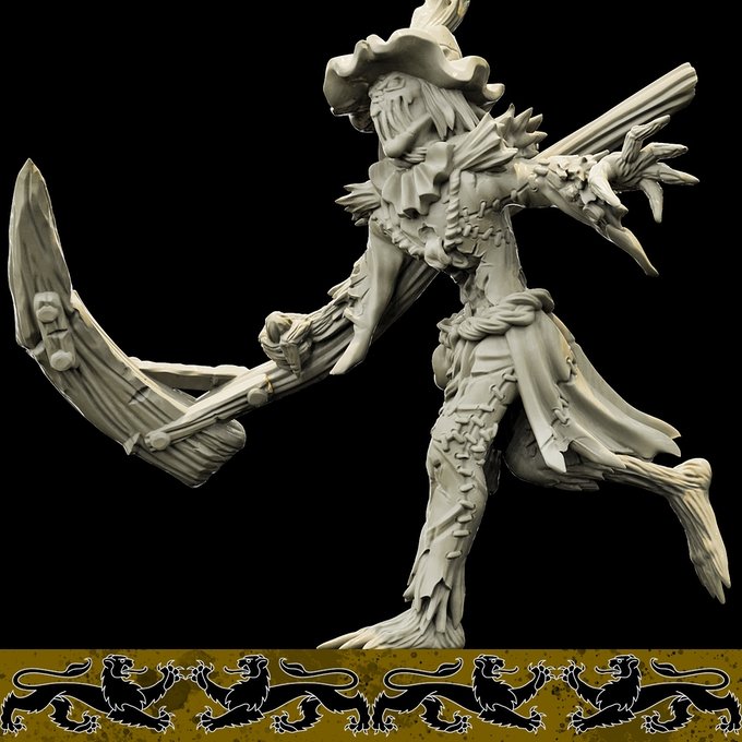 Scarecrow, Resin miniatures 11:56 (28mm / 34mm) scale - Ravenous Miniatures
