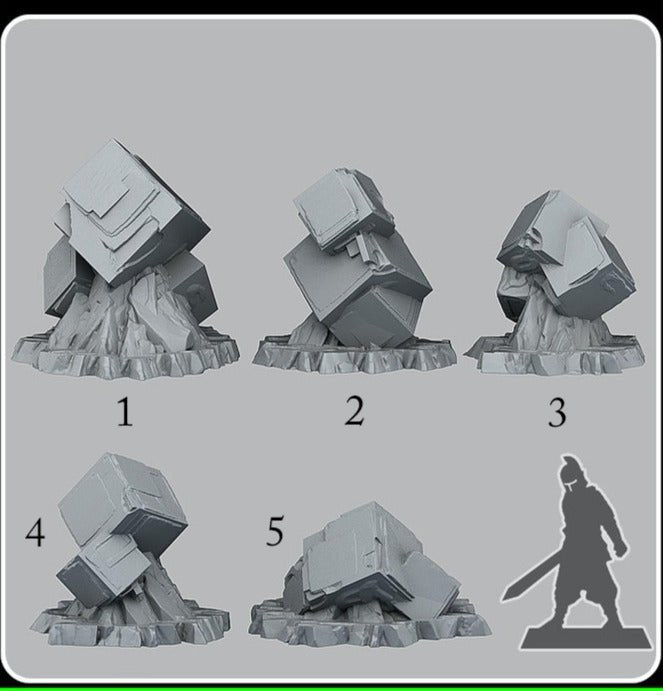 Scifi Cubic Stones - Ravenous Miniatures