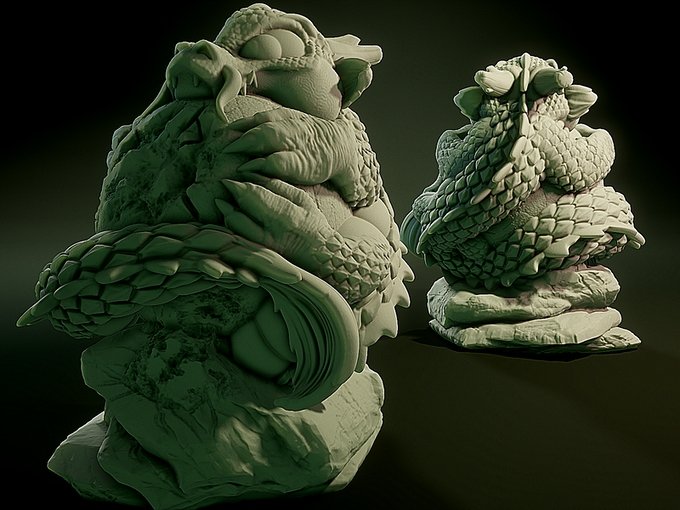 SeaDragon, Resin miniatures 11:56 (28mm / 34mm) scale - Ravenous Miniatures