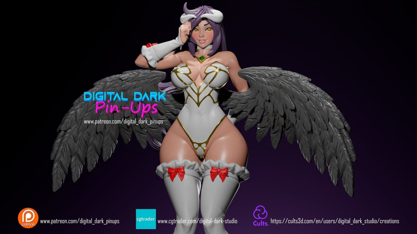 SFW Succubus Queen, Pin-up Miniatures by Digital Dark - Ravenous Miniatures