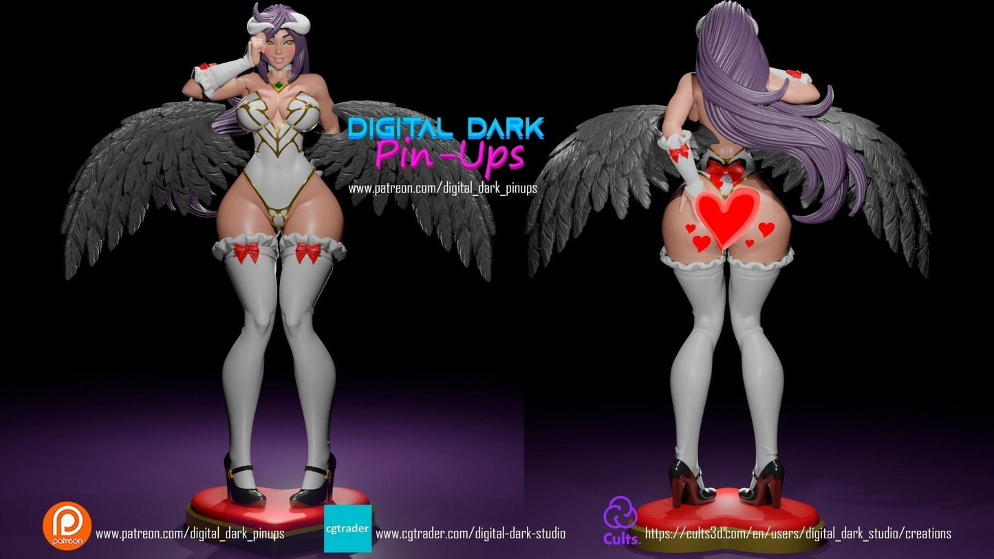 SFW Succubus Queen, Pin-up Miniatures by Digital Dark - Ravenous Miniatures