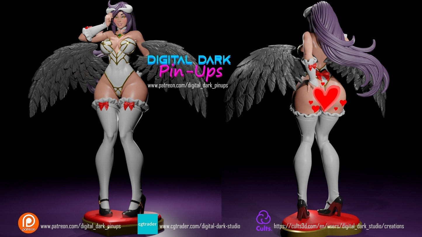 SFW Succubus Queen, Pin-up Miniatures by Digital Dark - Ravenous Miniatures