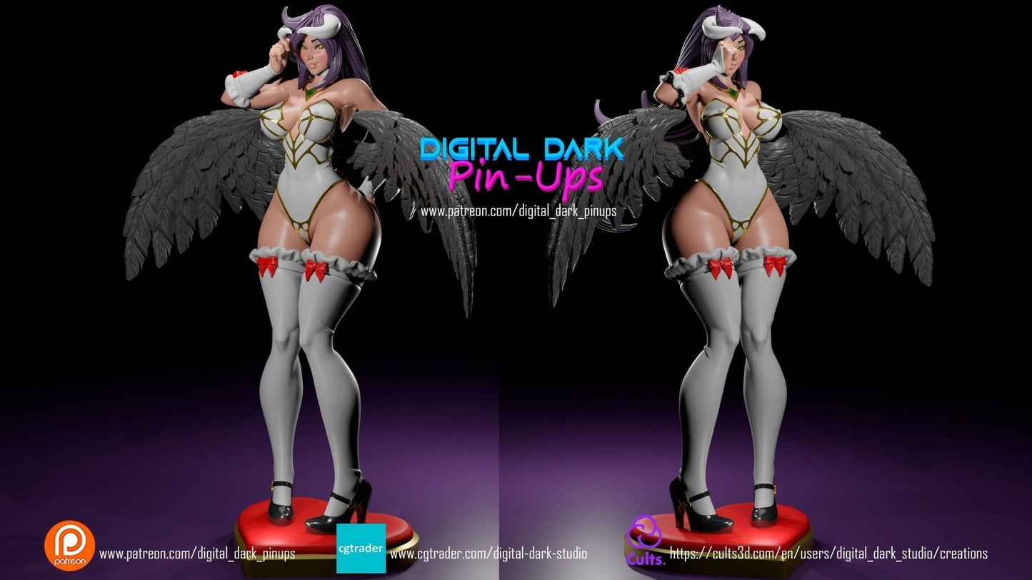 SFW Succubus Queen, Pin-up Miniatures by Digital Dark - Ravenous Miniatures