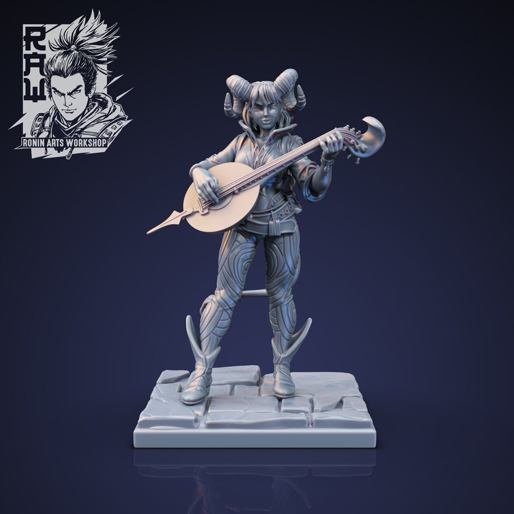 Shainda the Bard , 3d Printed resin miniatures by RAW - Ravenous Miniatures