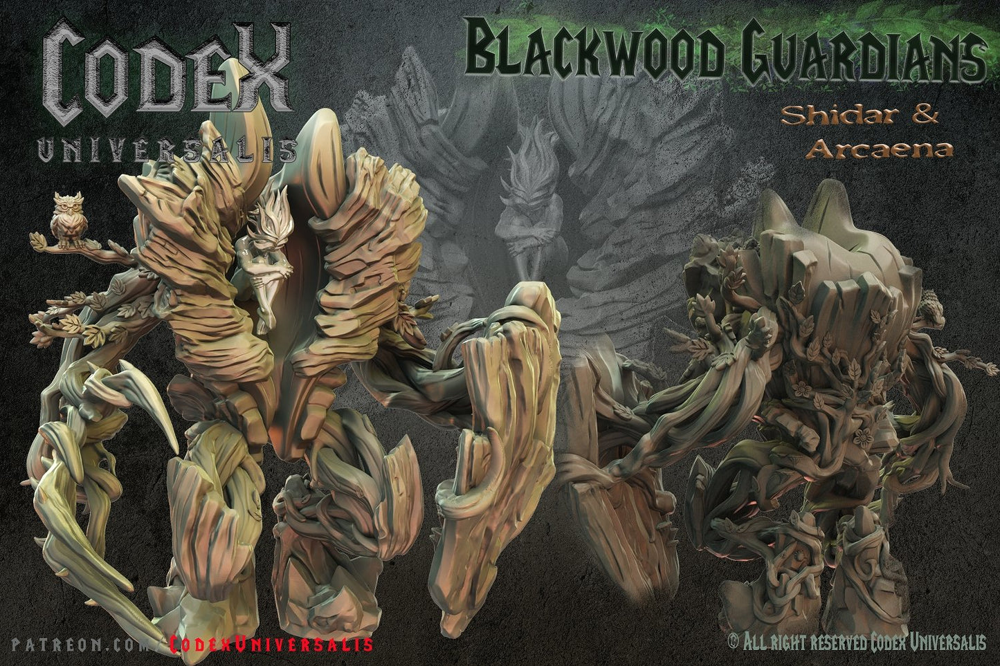 Shidar and Arcaena, Resin miniatures 11:56 (28mm / 32mm) scale - Ravenous Miniatures
