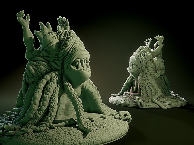 Shoggoth, Resin miniatures 11:56 (28mm / 34mm) scale - Ravenous Miniatures