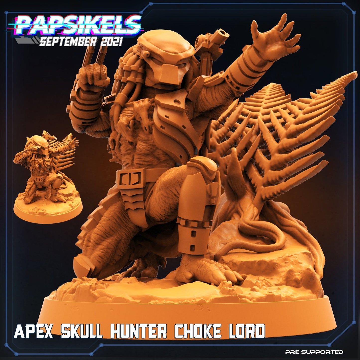 Skull hunter Choke Lord, Resin miniatures, unpainted and unassembled - Ravenous Miniatures