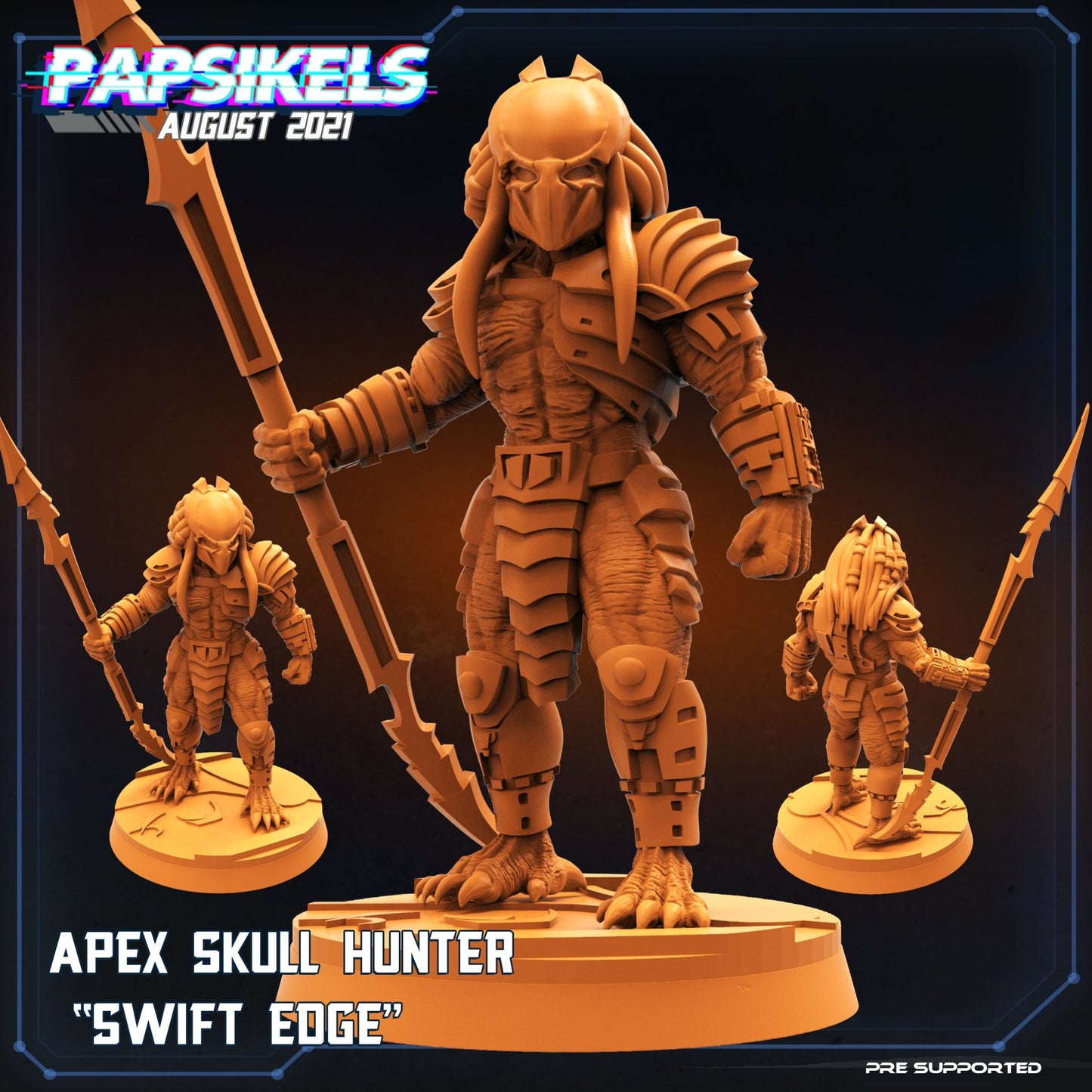 Skull hunter "swift edge", Resin miniatures, unpainted and unassembled - Ravenous Miniatures