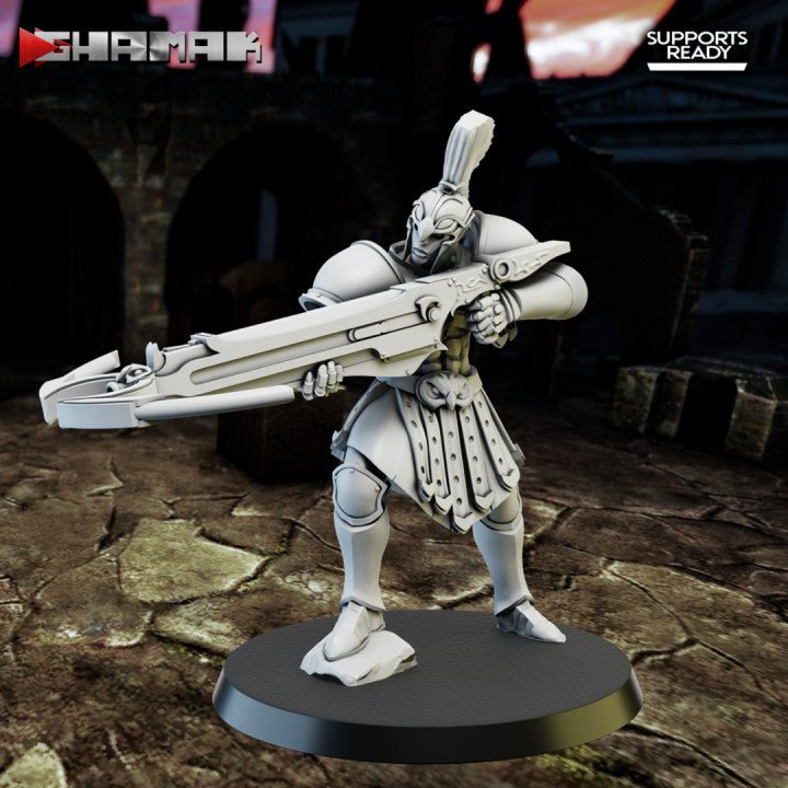 Spartan caste Heavey crossbow unit, Resin miniatures 11:56 (28mm / 32mm) scale - Ravenous Miniatures