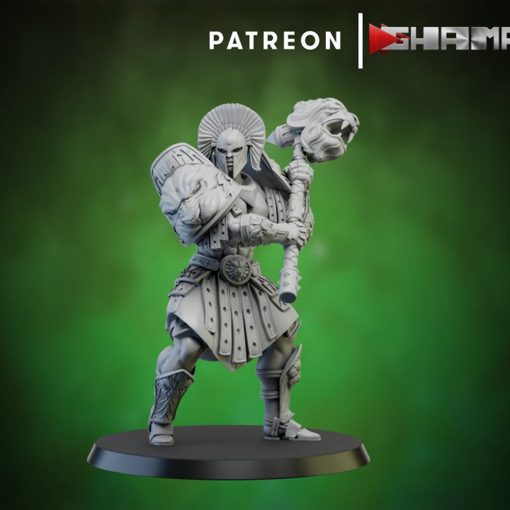 Spartan caste Heavy unit, Resin miniatures 11:56 (28mm / 32mm) scale - Ravenous Miniatures