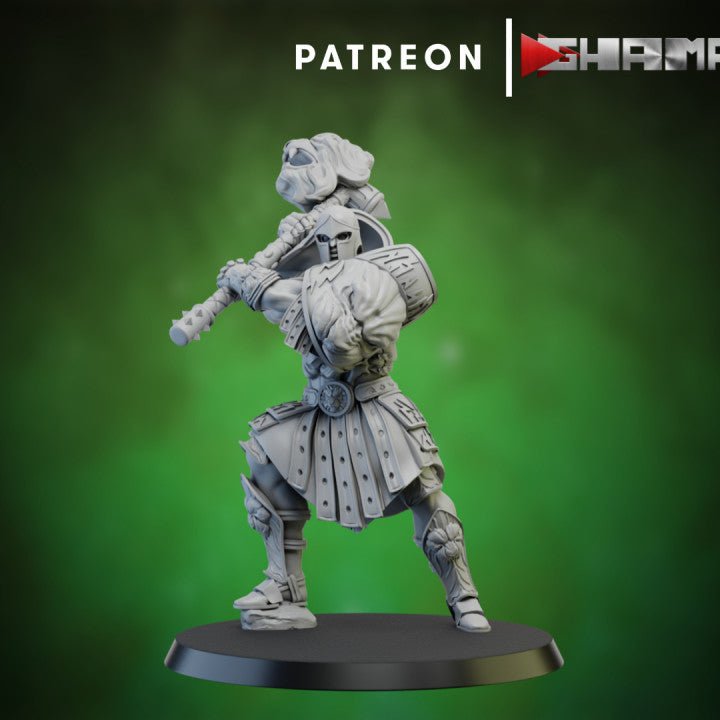Spartan caste Heavy unit, Resin miniatures 11:56 (28mm / 32mm) scale - Ravenous Miniatures