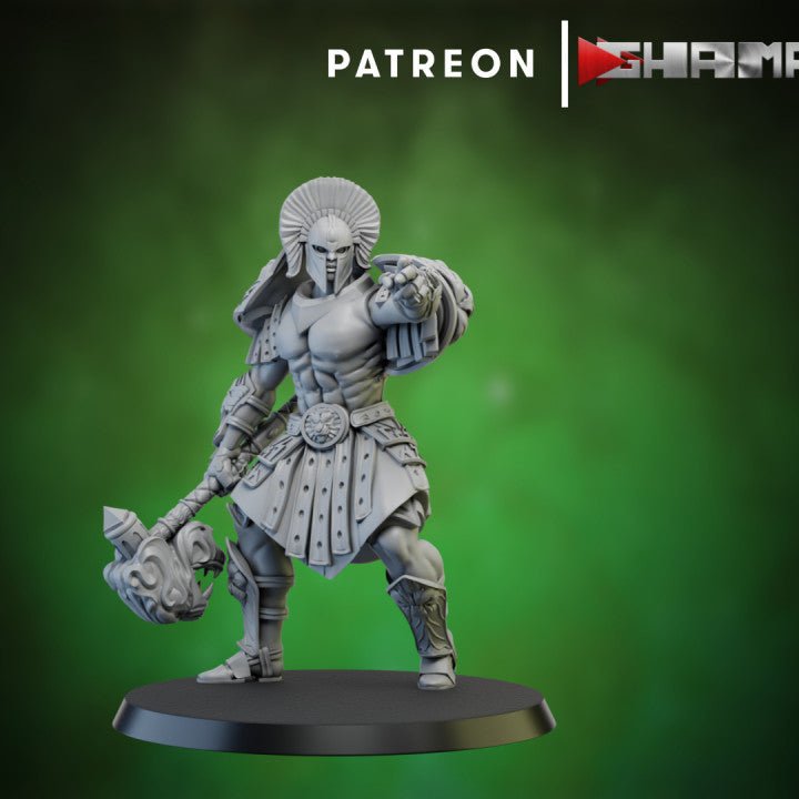 Spartan caste Heavy unit, Resin miniatures 11:56 (28mm / 32mm) scale - Ravenous Miniatures