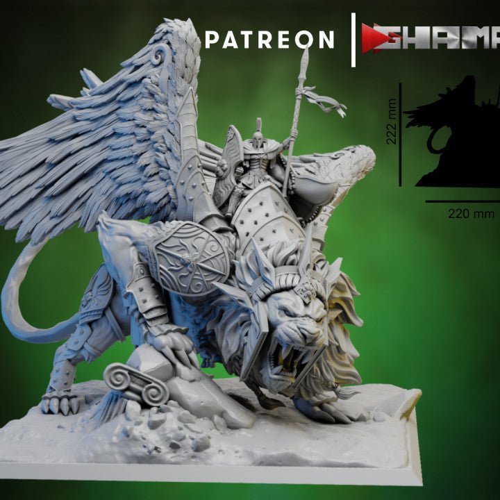 Spartan caste Starlion, Resin miniatures 11:56 (28mm / 32mm) scale - Ravenous Miniatures