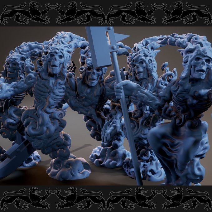 Spirits, Resin miniatures 11:56 (28mm / 34mm) scale - Ravenous Miniatures