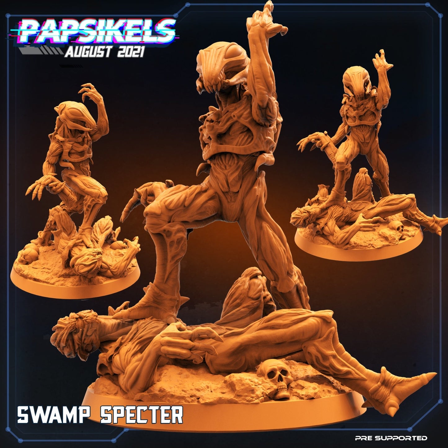 Swamp specter, Resin miniatures, unpainted and unassembled - Ravenous Miniatures
