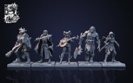 The Adventuring party, 3d Printed resin miniatures by RAW - Ravenous Miniatures