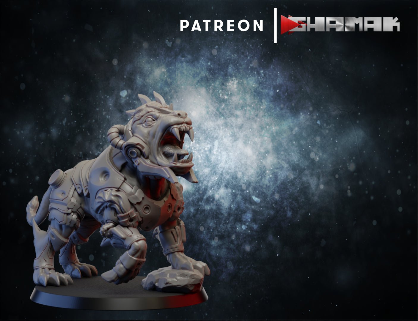 The Cyber Hounds, Resin miniatures 11:56 (28mm / 32mm) scale - Ravenous Miniatures