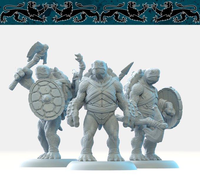 Tortels, Resin miniatures 11:56 (28mm / 32mm) scale - Ravenous Miniatures