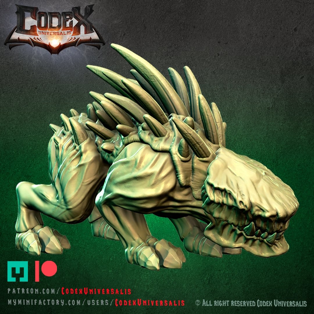 Tracker hound, Resin miniatures 11:56 (28mm / 32mm) scale - Ravenous Miniatures