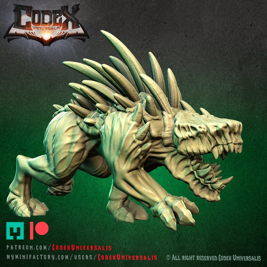 Tracker hound, Resin miniatures 11:56 (28mm / 32mm) scale - Ravenous Miniatures