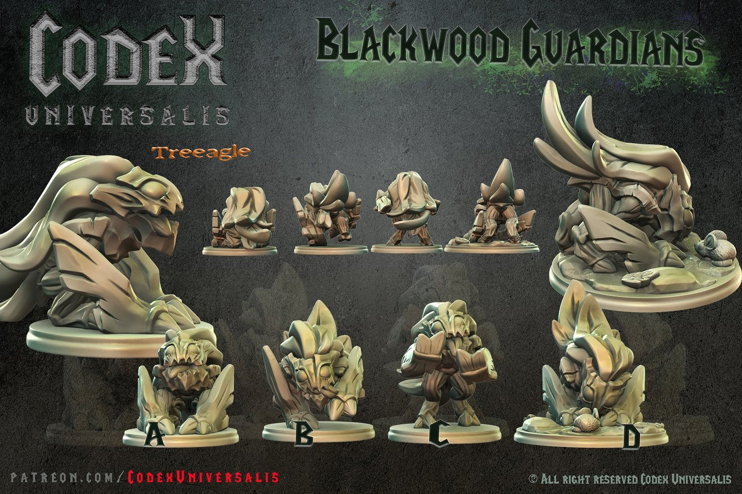 Treeagle, Resin miniatures 11:56 (28mm / 32mm) scale - Ravenous Miniatures