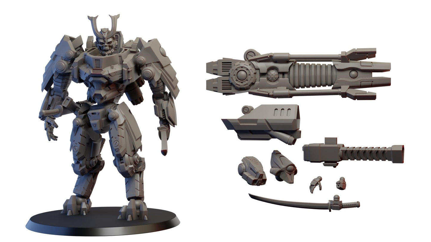 Troopers Battle suit, Resin miniatures 11:56 (28mm / 32mm) scale - Ravenous Miniatures