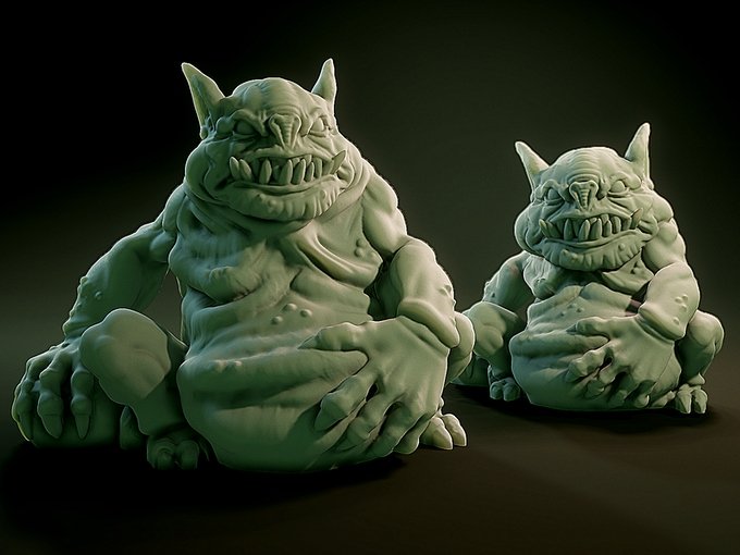 Tsathoggua, Resin miniatures 11:56 (28mm / 34mm) scale - Ravenous Miniatures