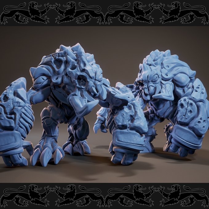 UmberHulk Zombie, Resin miniatures 11:56 (28mm / 34mm) scale - Ravenous Miniatures