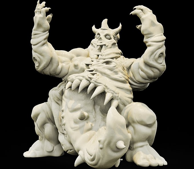 UndeadFroghemoth, Resin miniatures 11:56 (28mm / 34mm) scale - Ravenous Miniatures