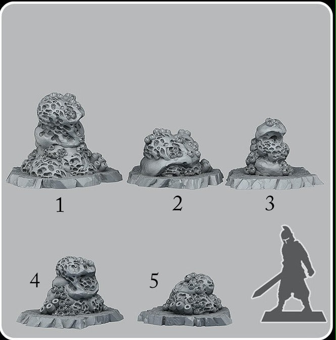 Underwater sponge rocks - Ravenous Miniatures