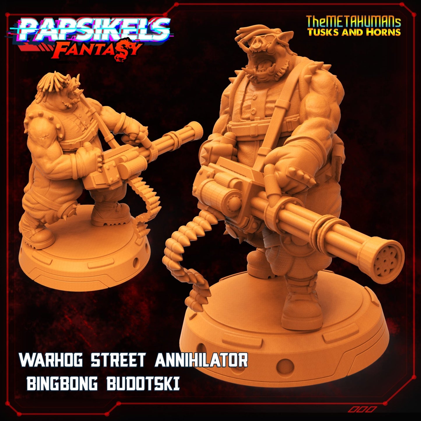 Warhogs, 3d Printed Resin Miniatures - Ravenous Miniatures