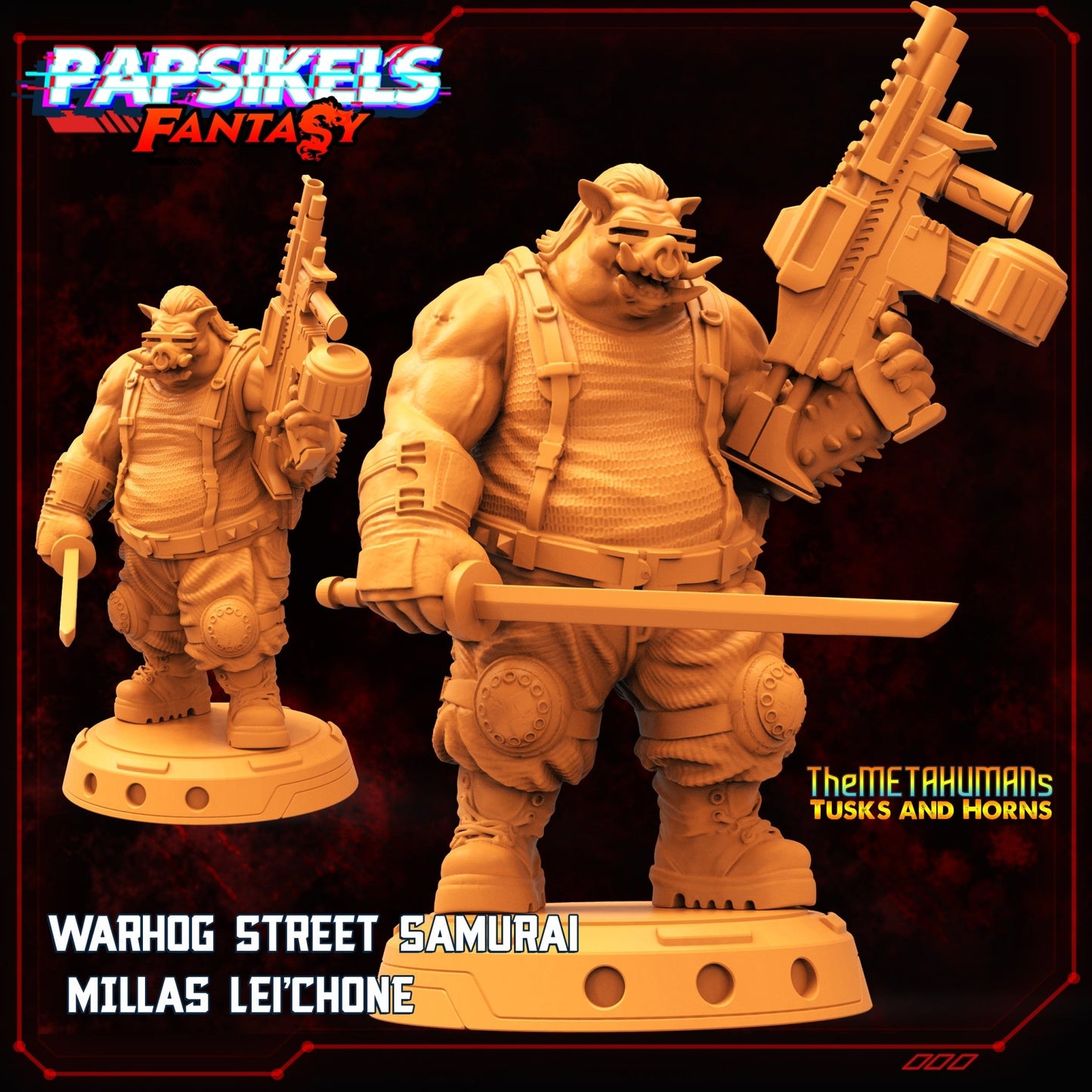Warhogs, 3d Printed Resin Miniatures - Ravenous Miniatures