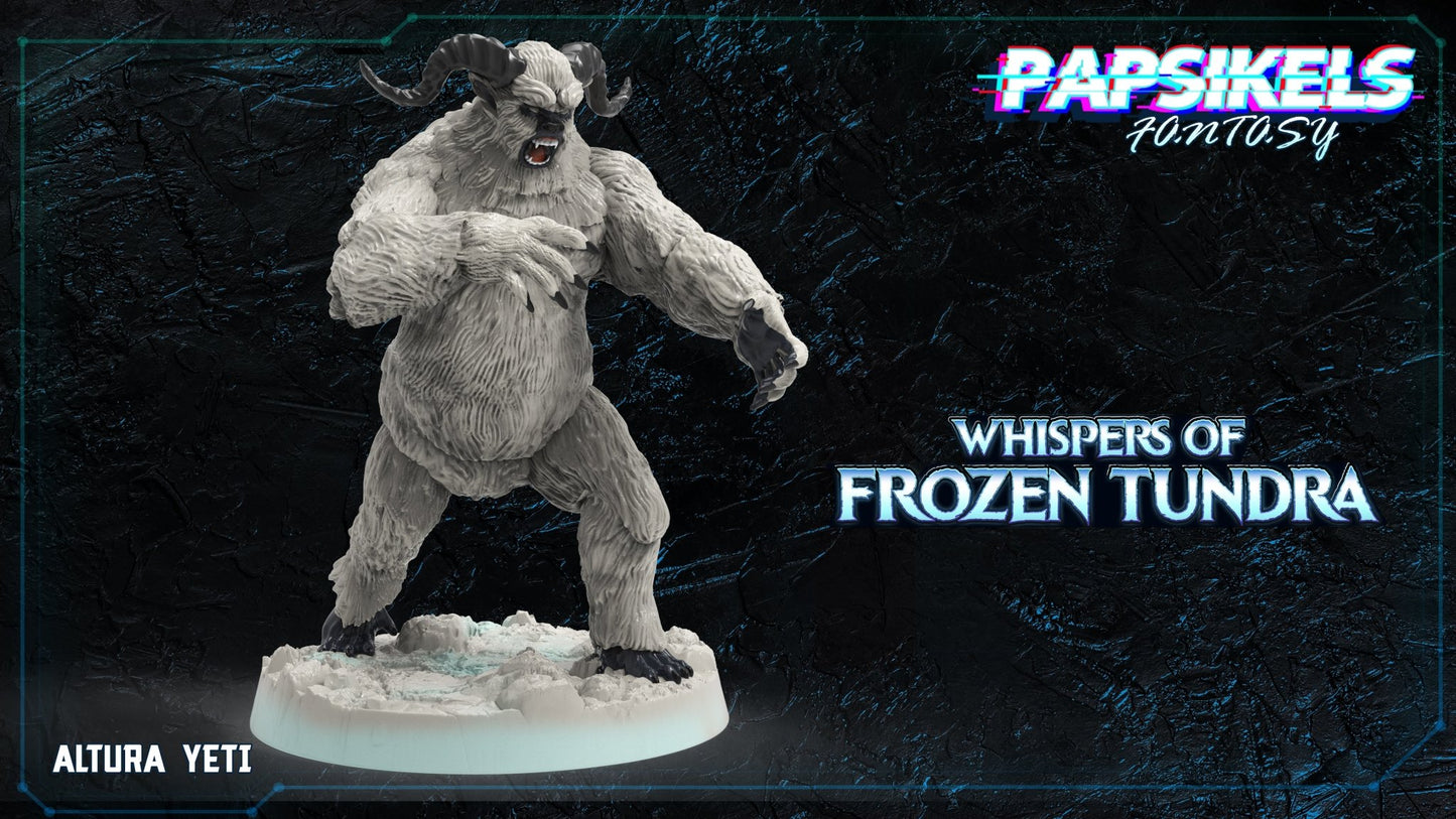 Yetis, 3d Printed Resin Miniatures - Ravenous Miniatures