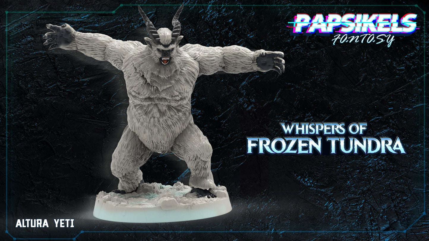 Yetis, 3d Printed Resin Miniatures - Ravenous Miniatures
