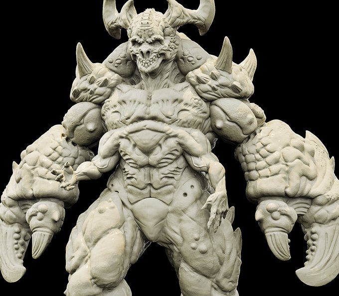 Zisglabrezu, Resin miniatures 11:56 (28mm / 34mm) scale - Ravenous Miniatures