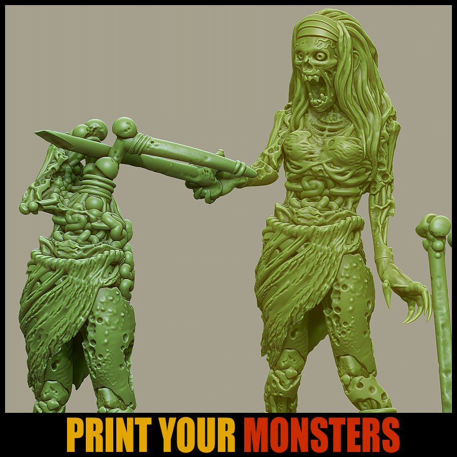 Zombie Crossbow and Loader - Ravenous Miniatures