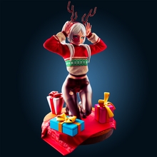 Load image into Gallery viewer, NSFW Holiday Reindeer Girl Resin Miniature
