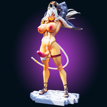 Lade das Bild in den Galerie-Viewer, NSFW Warrior Catgirl Resin Miniature
