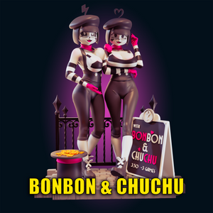 BonBon and ChuChu Resin Miniature