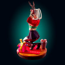 Load image into Gallery viewer, Holiday Reindeer Girl Resin Miniature
