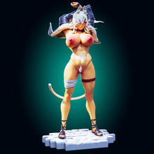 Lade das Bild in den Galerie-Viewer, NSFW Warrior Catgirl Resin Miniature
