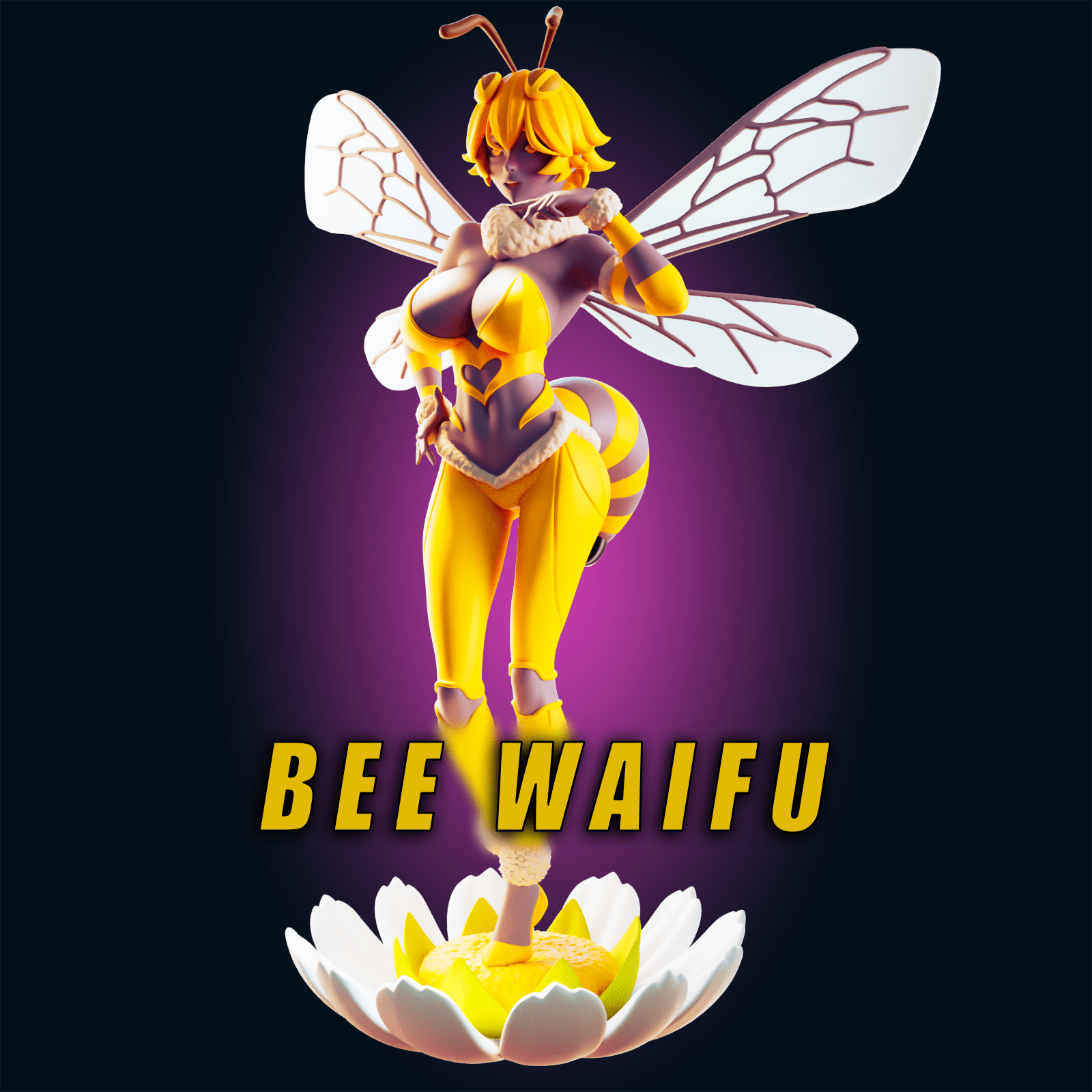 Bee Waifu Resin Miniature - Ravenous Miniatures
