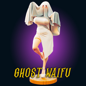 Ghost Waifu Resin Miniature - Ravenous Miniatures