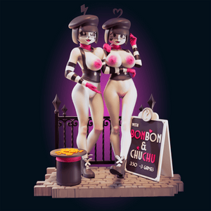 NSFW BonBon and ChuChu Resin Miniature - Ravenous Miniatures